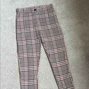 Free People plaid legging trouser vintage